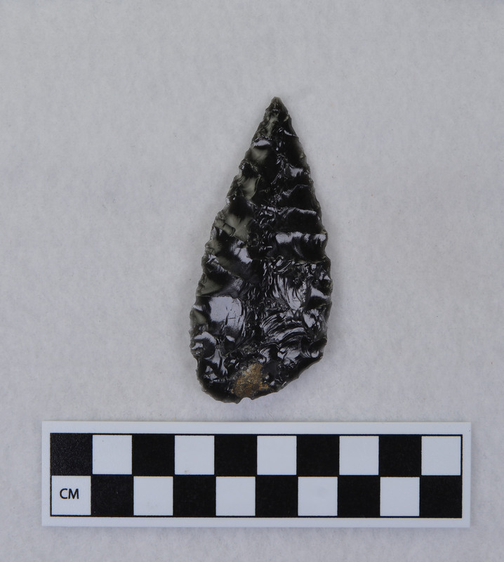 Tsugio Matsuzawa made this while visiting the home of Donald E. Crabtree from Japan. The style of the biface is one from the geographical region of Japan, unspecified style.