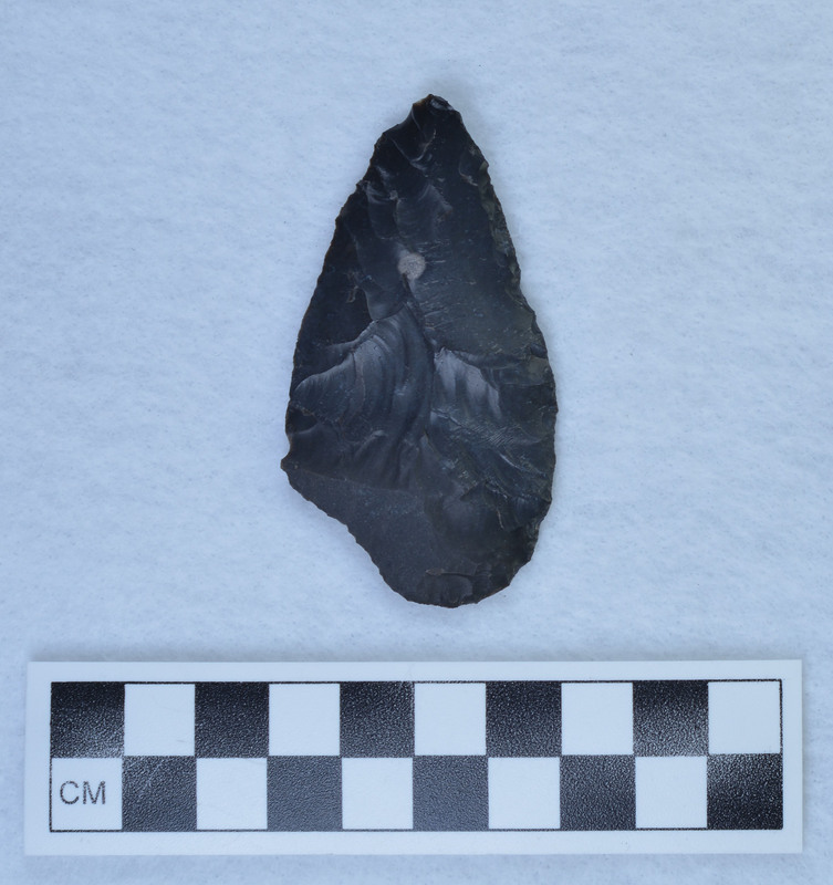 Pressure shaping of flake preform, heat treated