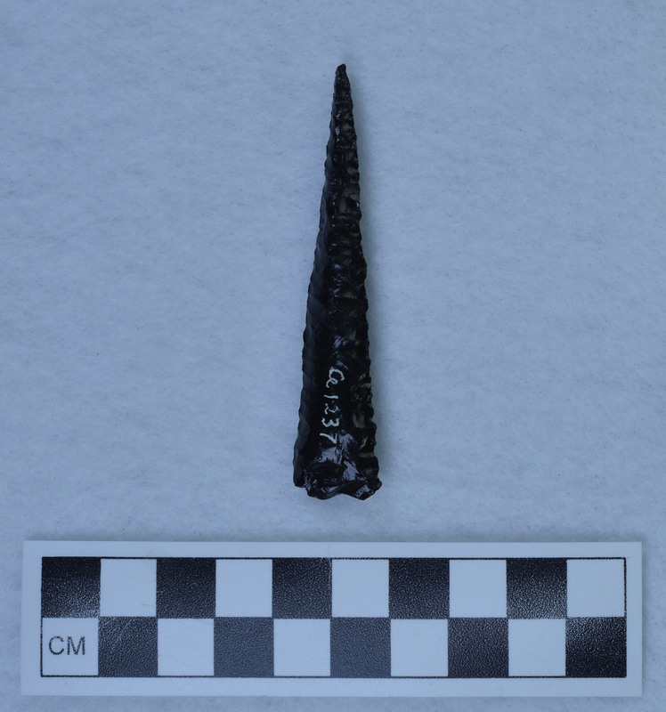 Steep collateral flaking, Looks more like ignimbrite. (DHC)