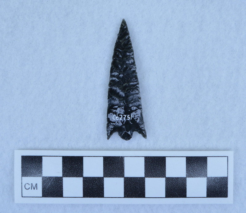 Chevron flaking, basal notched