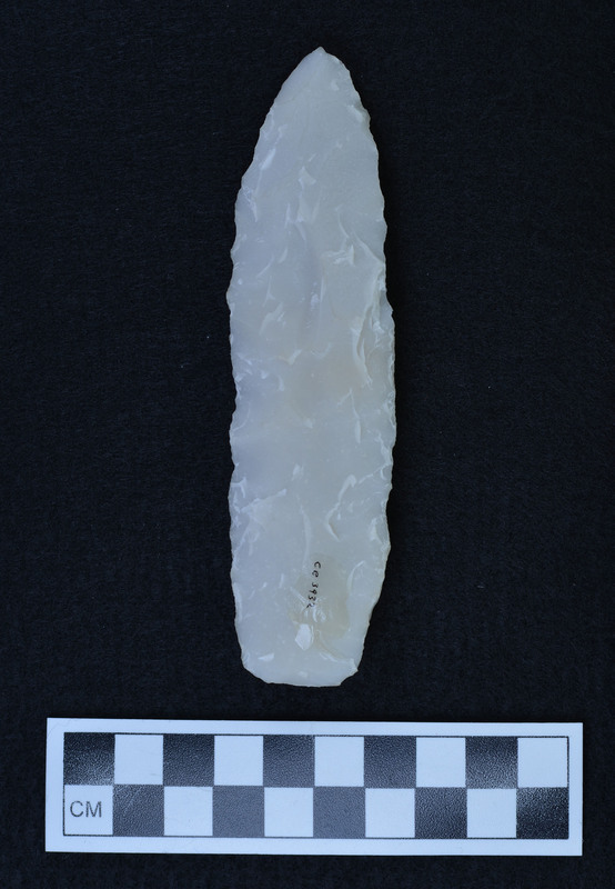 Not heat treated, percussion flaked