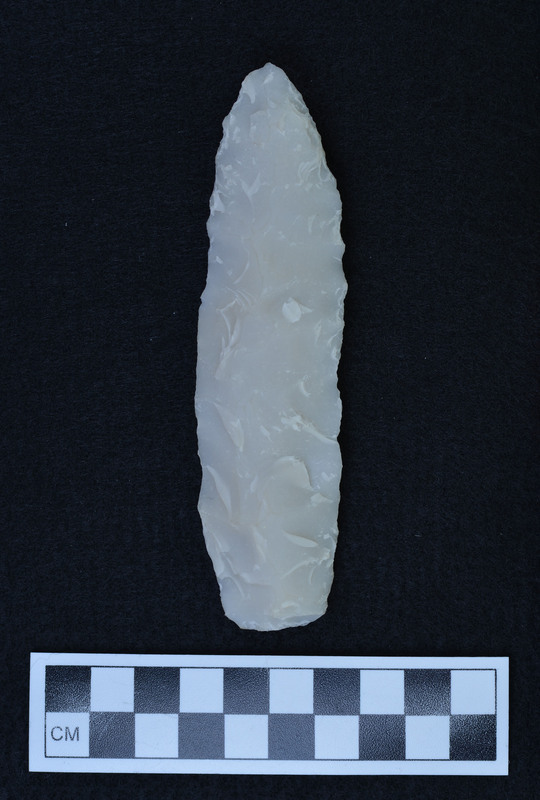 Not heat treated, percussion flaked