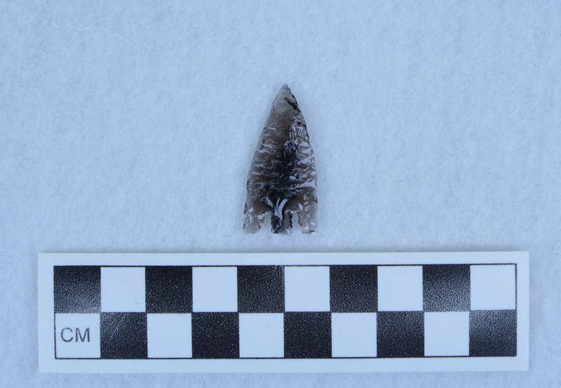 Basal notched, extremely narrow flaking