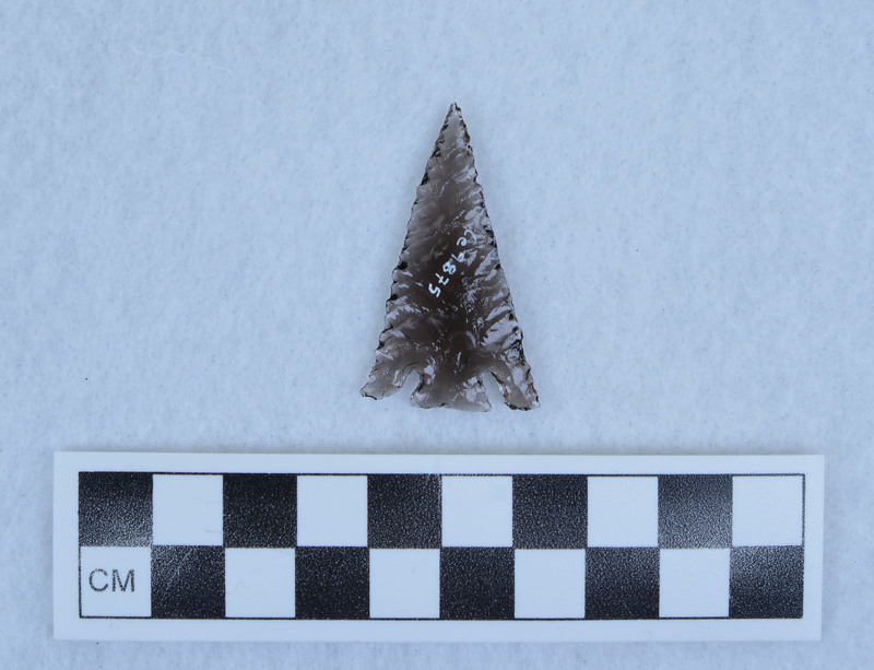 Basal notched, Titmus flaking on one face