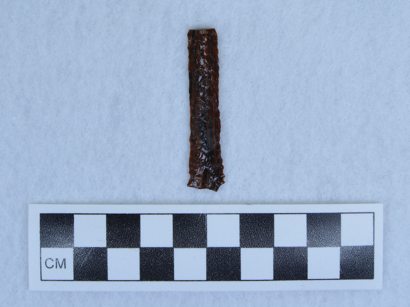 Prismatic, unifacially flaked