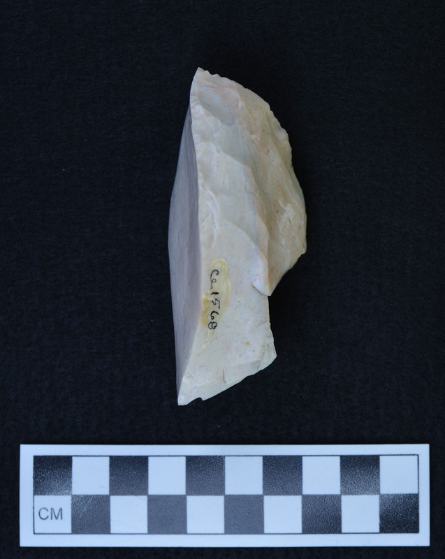 Percussion flake, heat treated