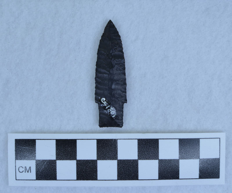 Scottsbluff style, Collateral flakes terminating at midline. (JW)