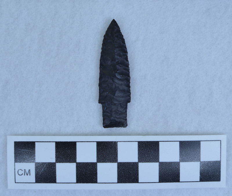 Scottsbluff style, Collateral flakes terminating at midline. (JW)