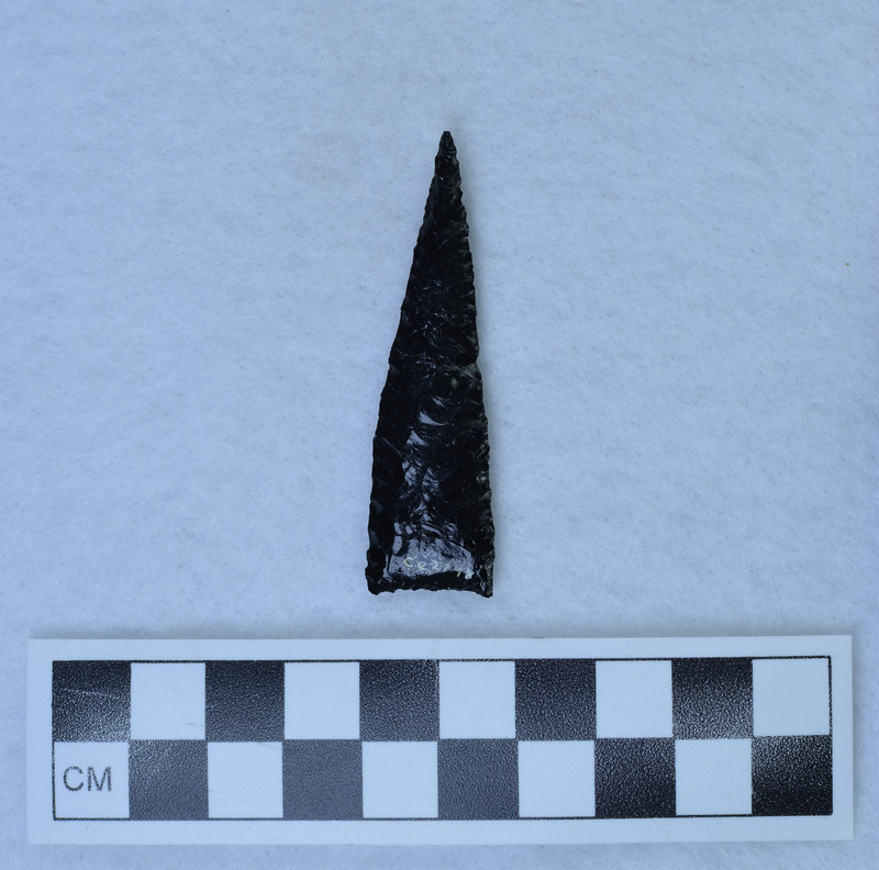 Chevron flaking, broken