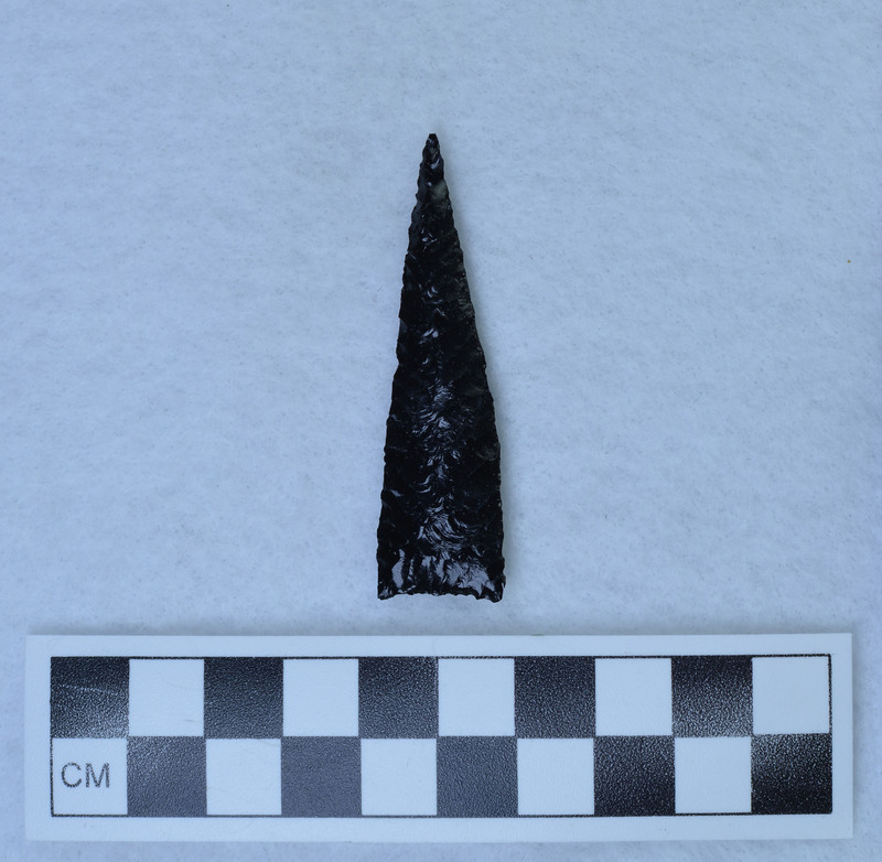 Chevron flaking, broken