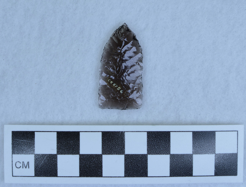 Chevron flaking one face