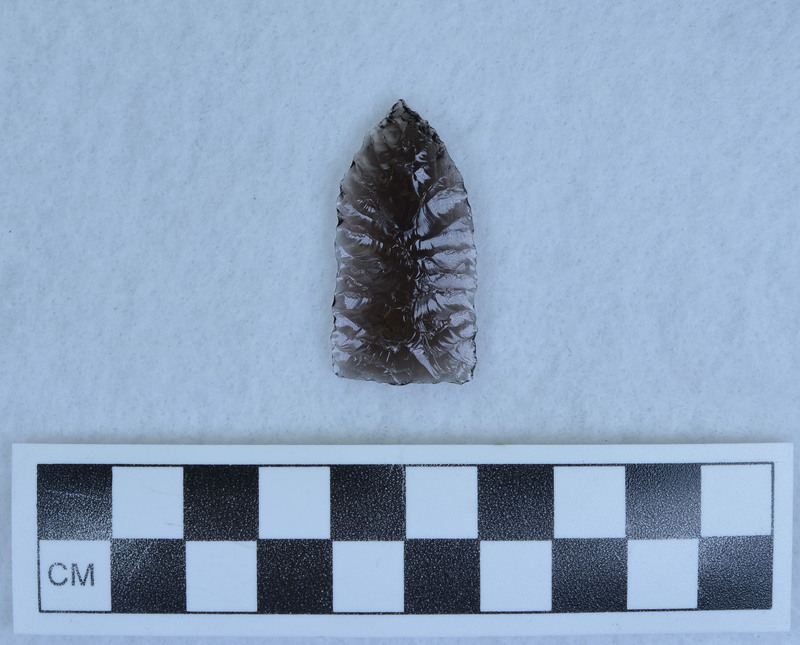 Chevron flaking one face