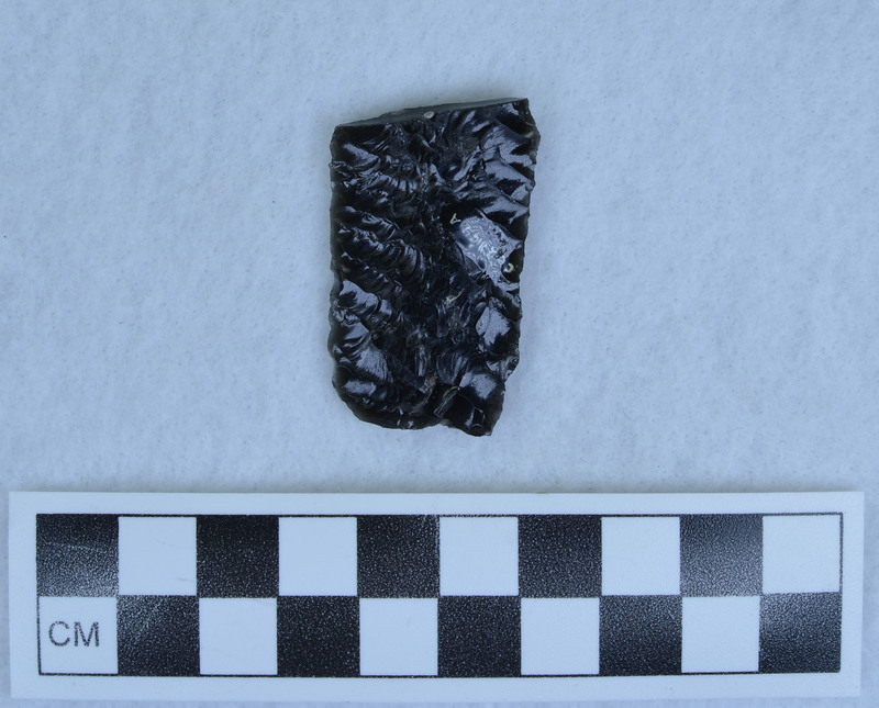 Parallel diagonal flaking, broken, tip missing