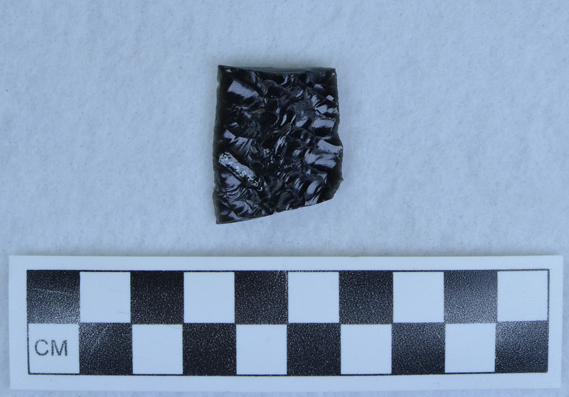 Parallel diagonal flaking, broken, tip missing