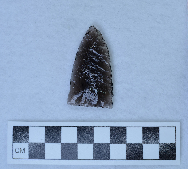 Parallel diagonal flaking to midline