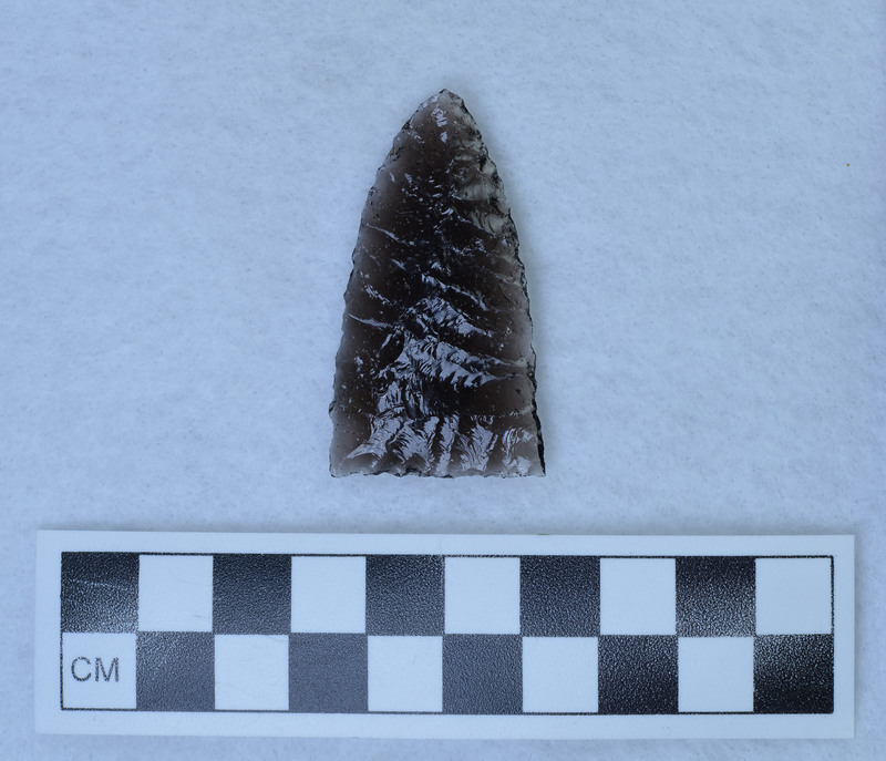 Parallel diagonal flaking to midline