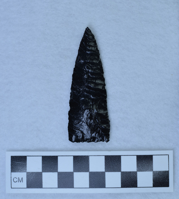 Parallel diagonal flaking, Feels like ignimbrite. (MAP) Material type modified on 11-30-21 (LEJ)