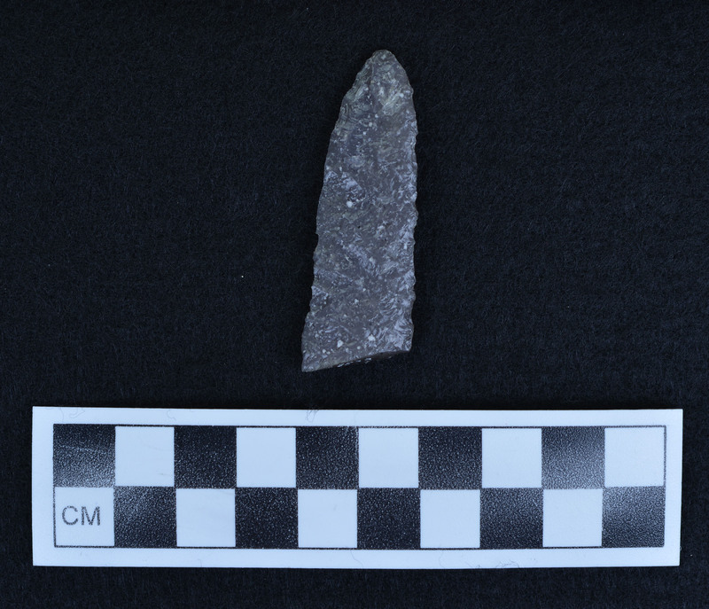 Parallel diagonal flaking, distal half