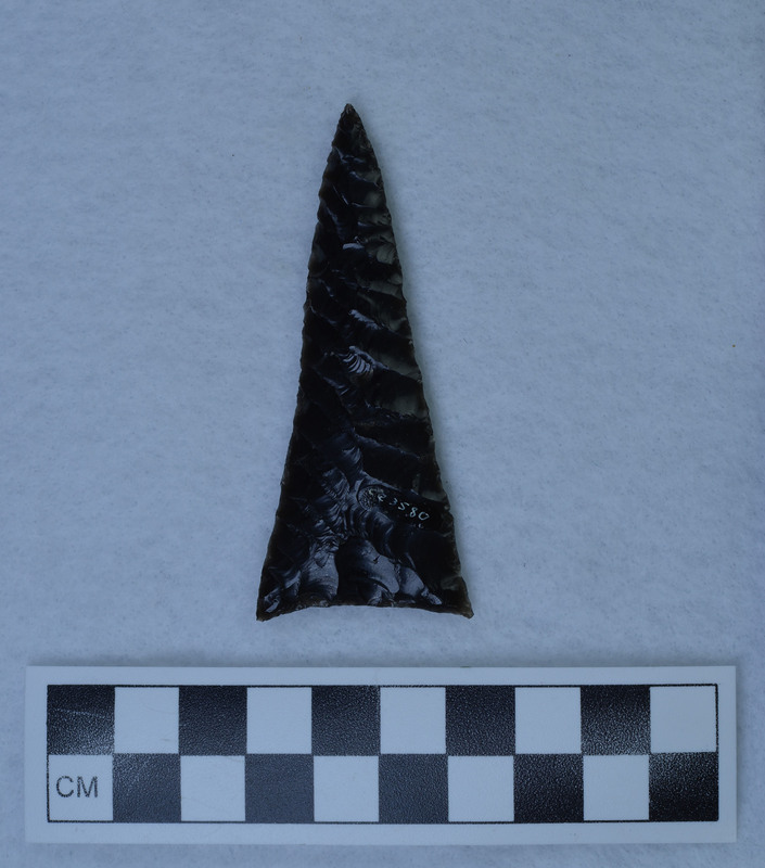 One side shows removal of hinge fracture, Left a partial negative bulb in from the margin. (JW)