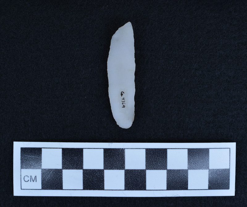 Heat treated, pressure flaked unifacially