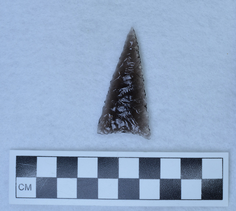 Diagonal parallel flaking, Titmus holding tech.