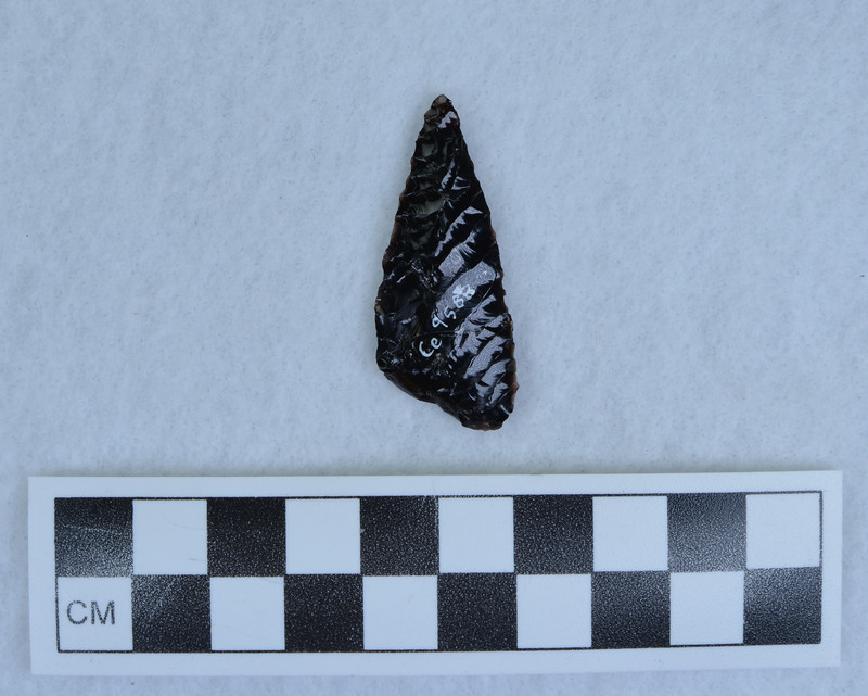 Parallel diagonal flaking, Titmus holding tech.