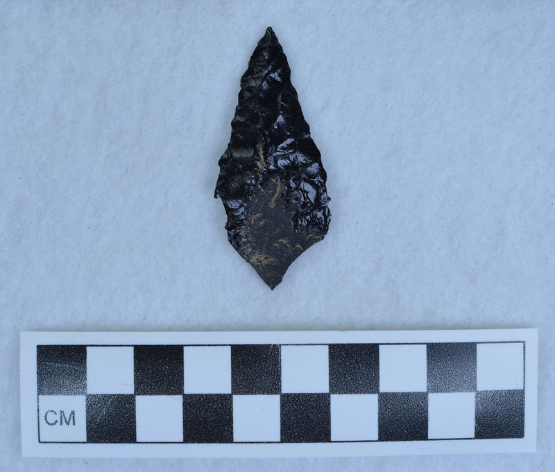 Titmus technique, "Dihedral burin at distal end. (JW) Should be proximal. (DHC)"