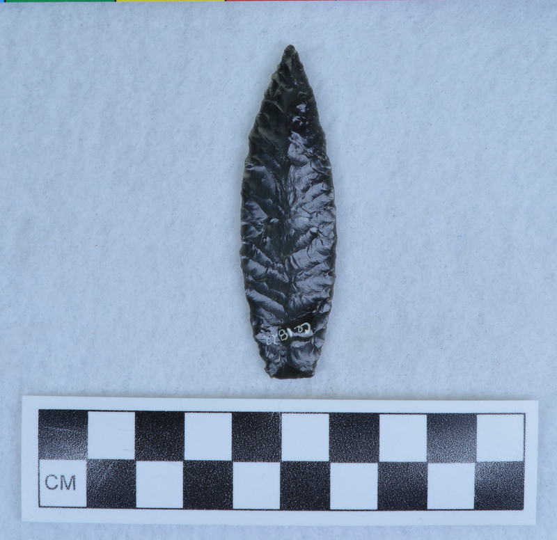 One side chevron flaking