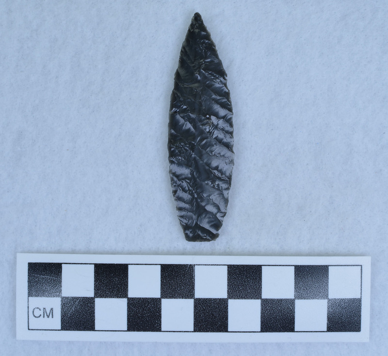 One side chevron flaking