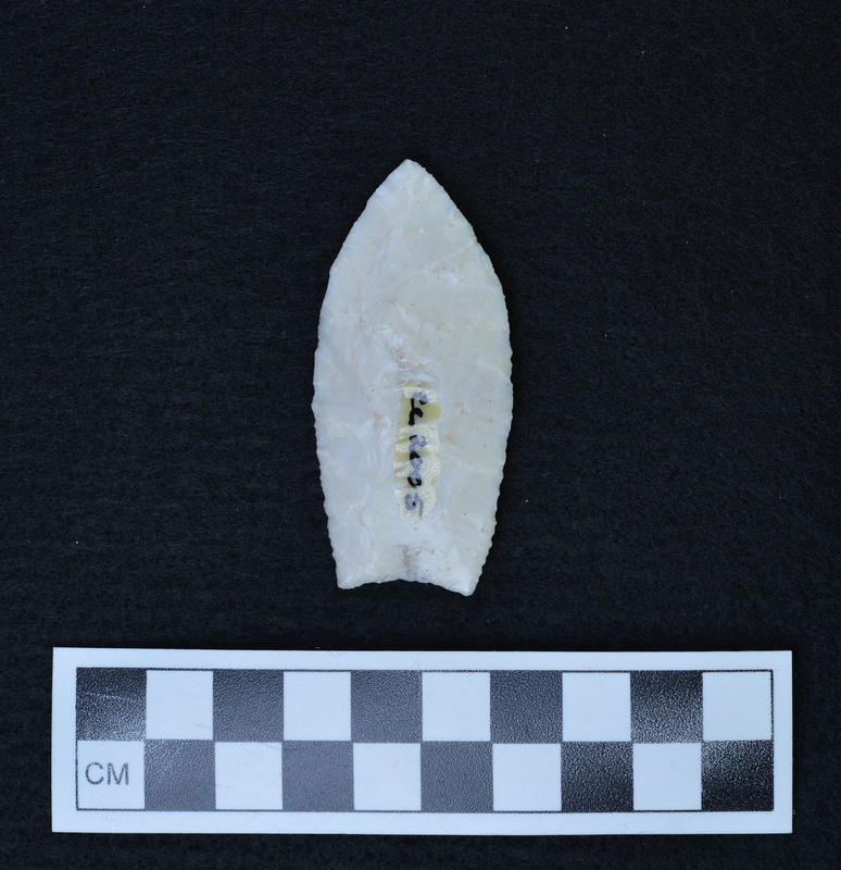 Collateral flaking, basally thinning by pressure