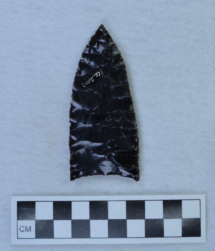 Collateral flaking, signed by Crabtree