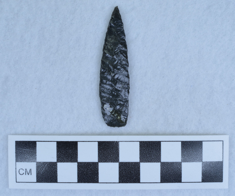 Chevron flaking on one side