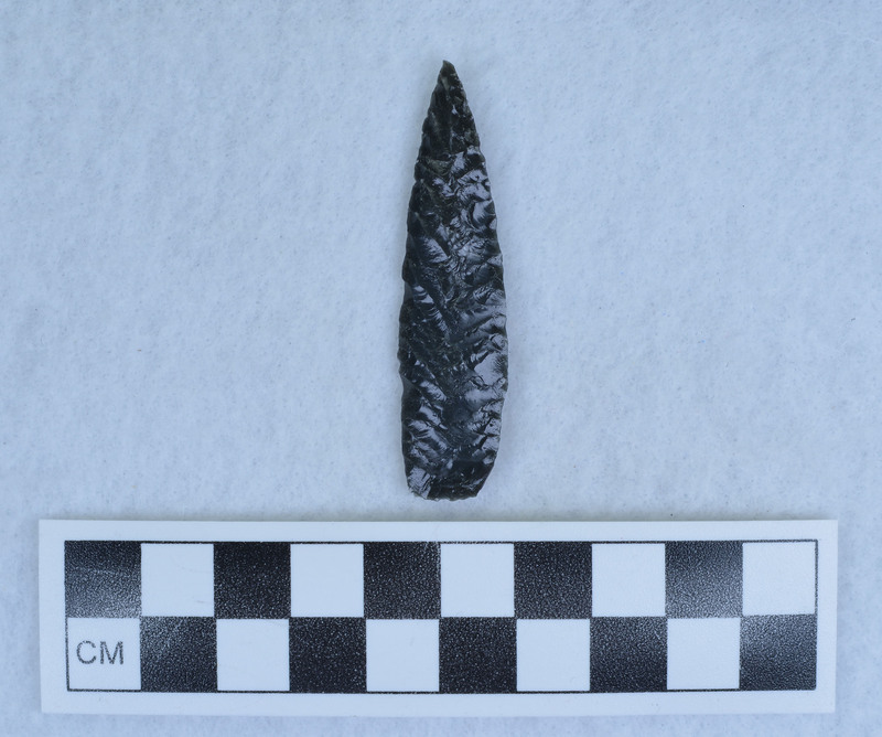 Chevron flaking on one side