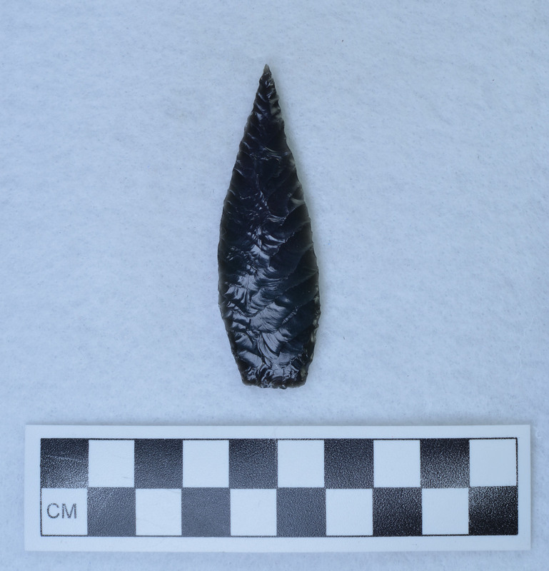 Chevron type flaking