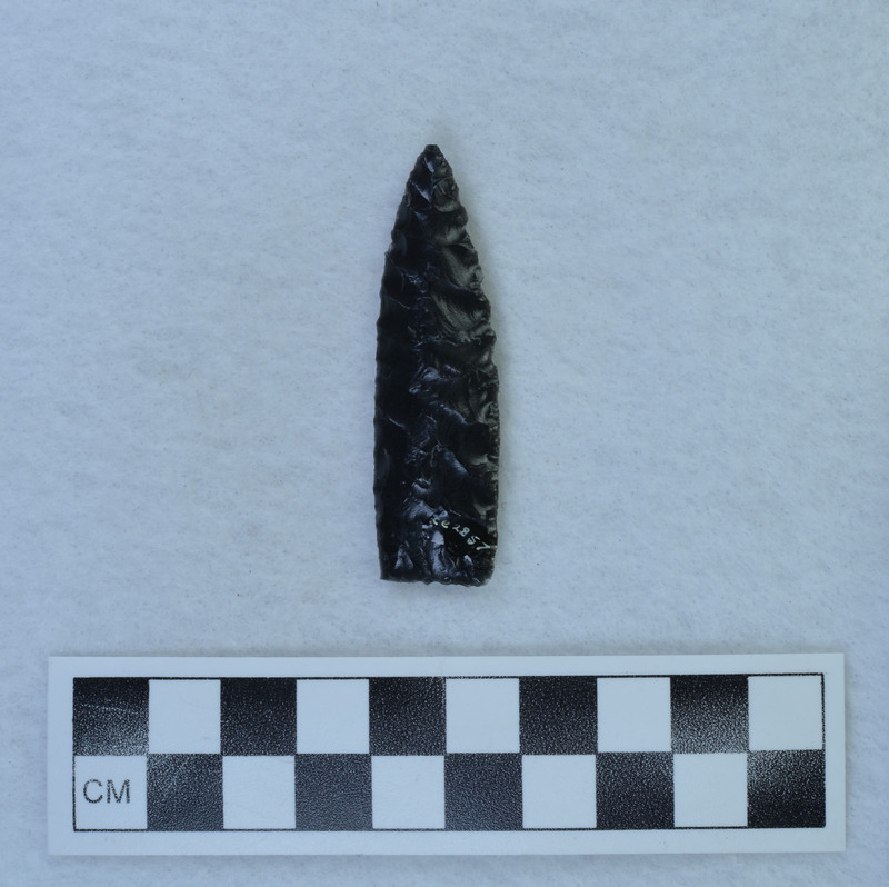 Diagonal flaking to midsection