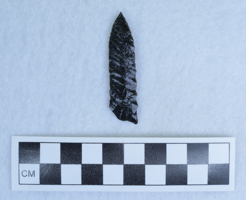 Parallel diagonal flaked to midsection