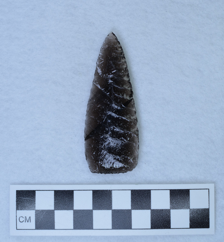 Parallel diagonal flaked to midsection