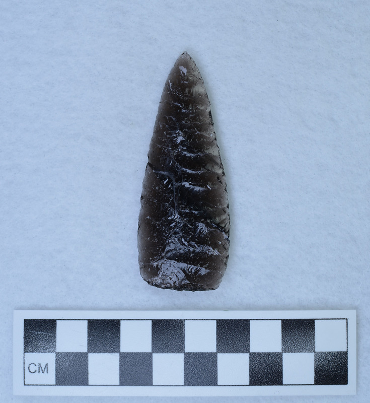 Parallel diagonal flaked to midsection