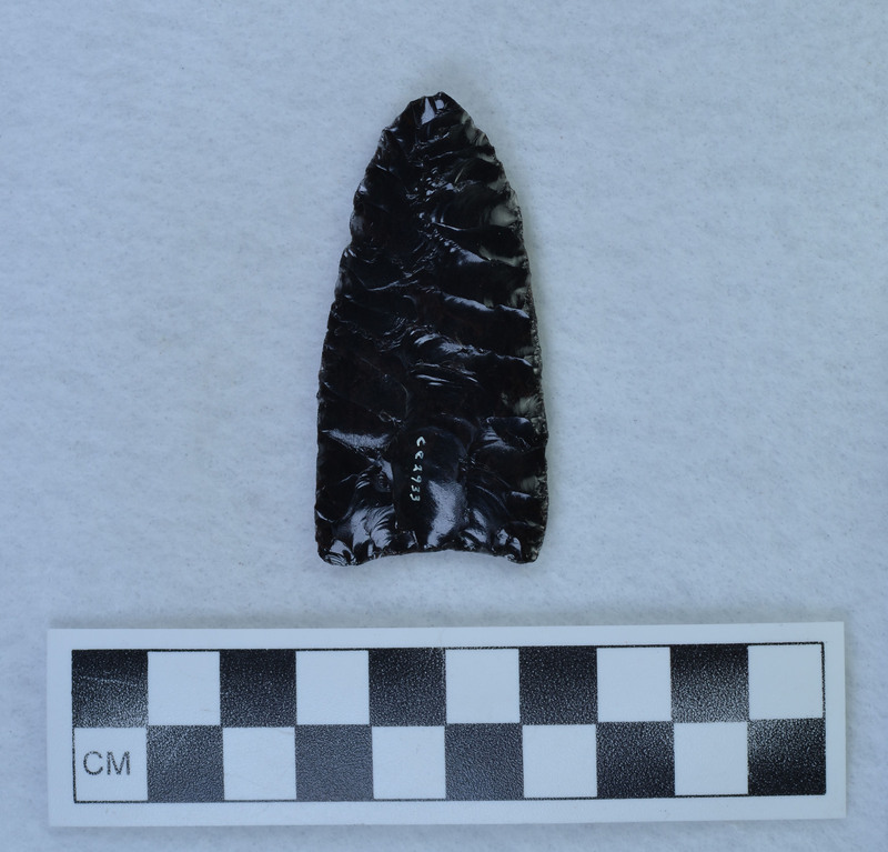 Parallel diagonal flaking, pressure basal thinning