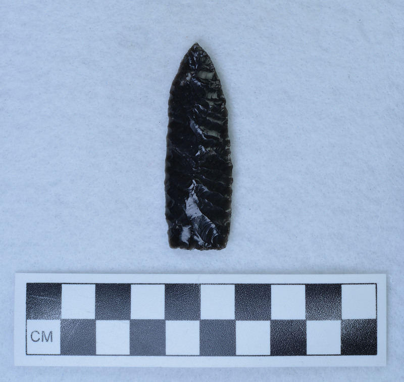 One face - flakes terminate on a distinct ridge