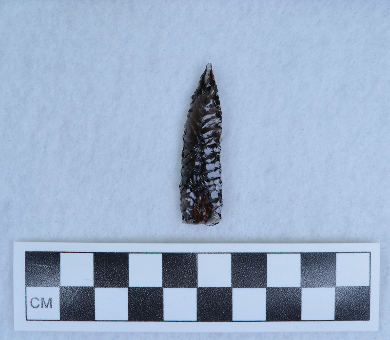 Chevron flaking on one side