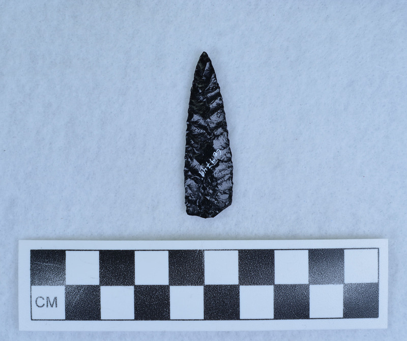 1 side chevron flaking, 1 side Titmus technique