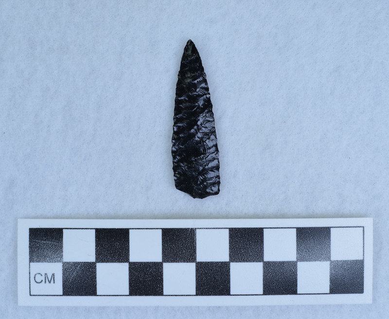 1 side chevron flaking, 1 side Titmus technique