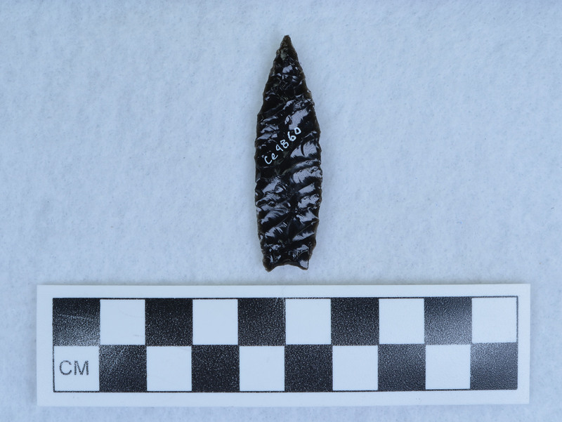 Titmus holding tech., parallel diagonal flaking