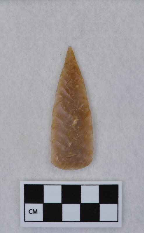 Heat treated, parallel diagonal flaking