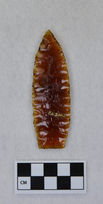 Lanceolate style point, ground and thinned basal margins