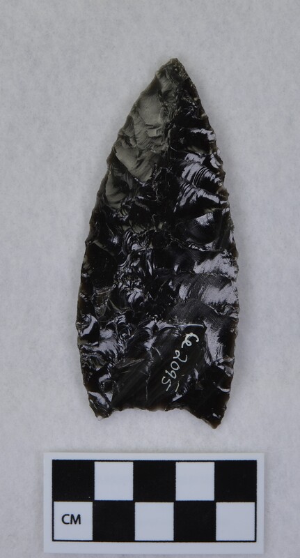 Collateral flaking, Clovis style, basal margin ground, base thinned