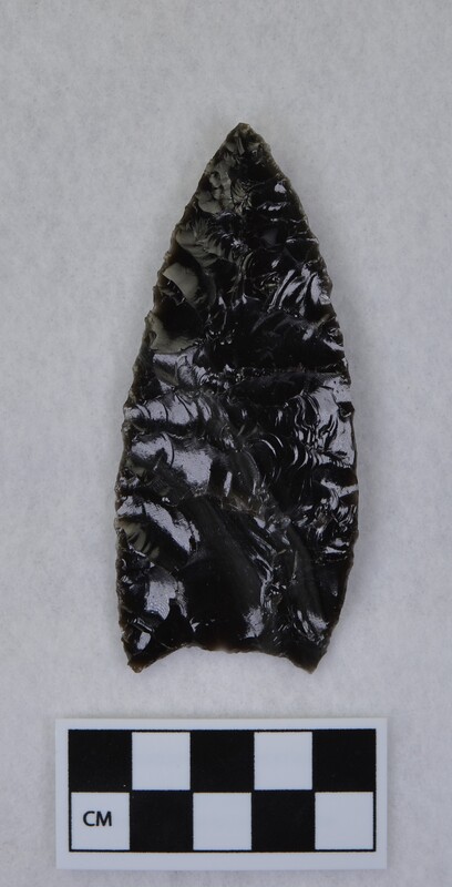 Collateral flaking, Clovis style, basal margin ground, base thinned