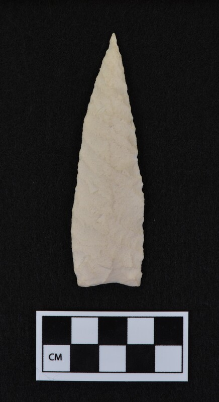 Lanceolate style, parallel diagonal flaked