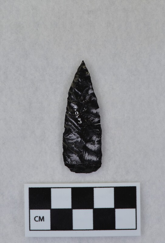 Broken prior to packing, phenocryst in the center of the break